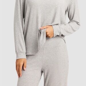 Cozy Earth Gray Ribbed Pants